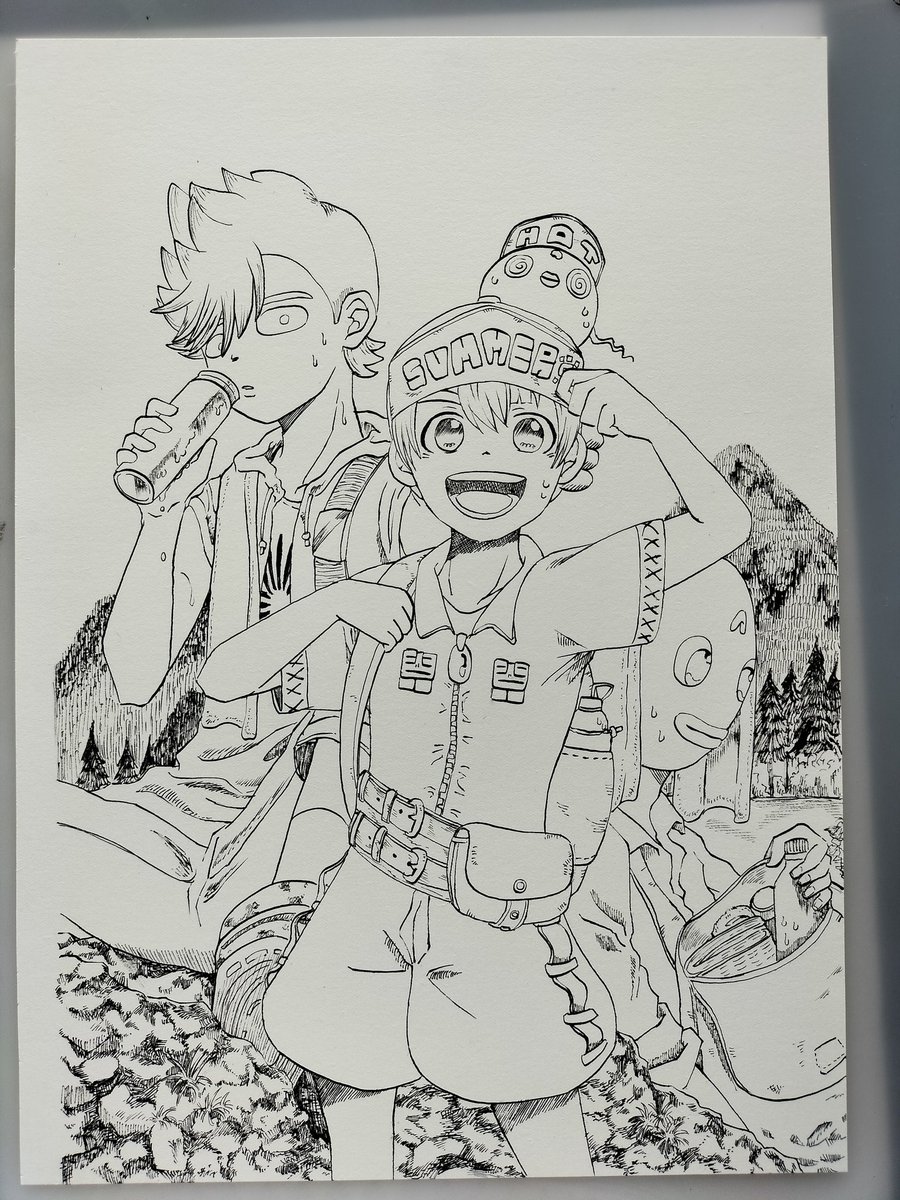 線画完了! 