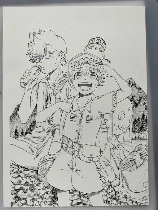 線画完了! 