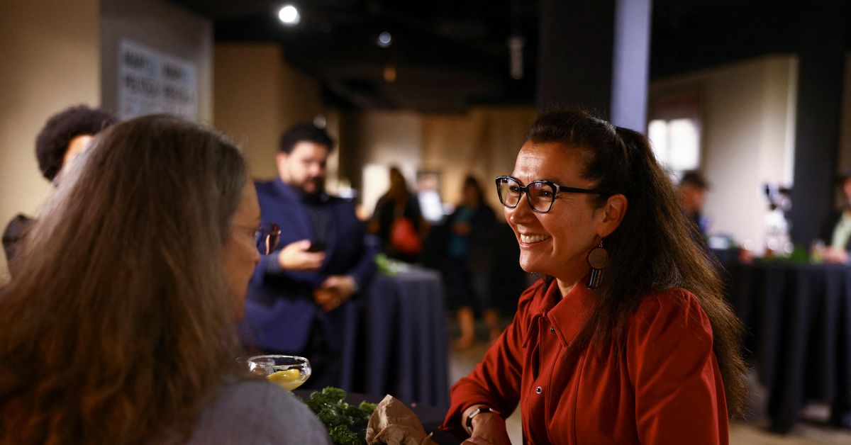 Reuters's tweet photo. Democrat Mary Peltola wins special election to fill Alaska's U.S. House seat https://t.co/jBURJxQio1 https://t.co/LZJkiLlsp0