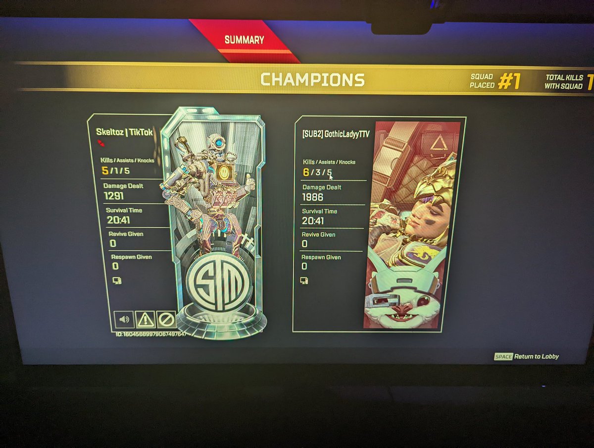 GothicLadyy's tweet photo. Some good matches recently, scores for a BR and an Arenas game. 

I nearly got my 2k 😂 https://t.co/HNAz66p6sJ