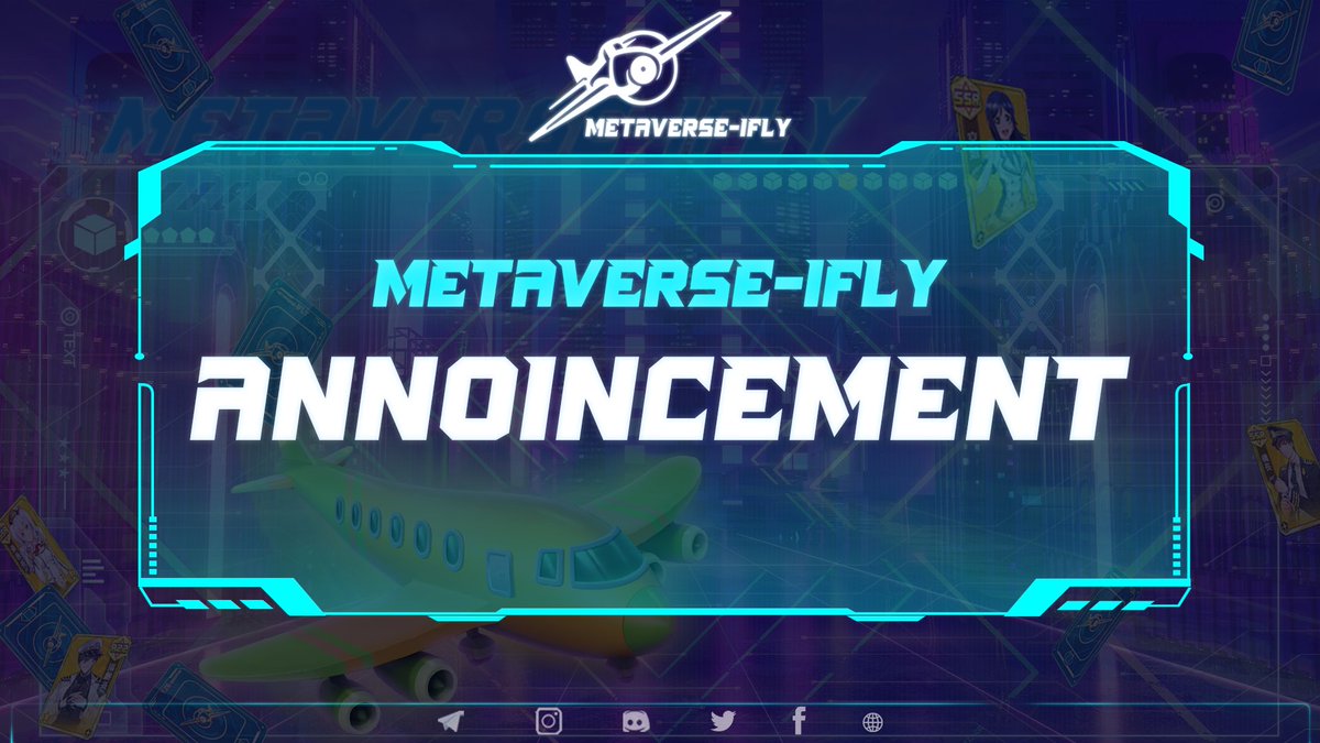 Iflymeta's tweet photo. 🤑🤑🤑🤑🤑🤑🤑🤑🤑🤑
METAVERSE-IFLY CCB NFT card will be officially launched on September 1, 2022.  Let’s looking forward to it!🕘🕘🕘🕘🕘🕘🕘🕘🕘🕘
>FOLLOW @Iflymeta 
>RT &amp; LIKE
>TG: https://t.co/BT0BacnCUz https://t.co/UpAsmZ7dbe