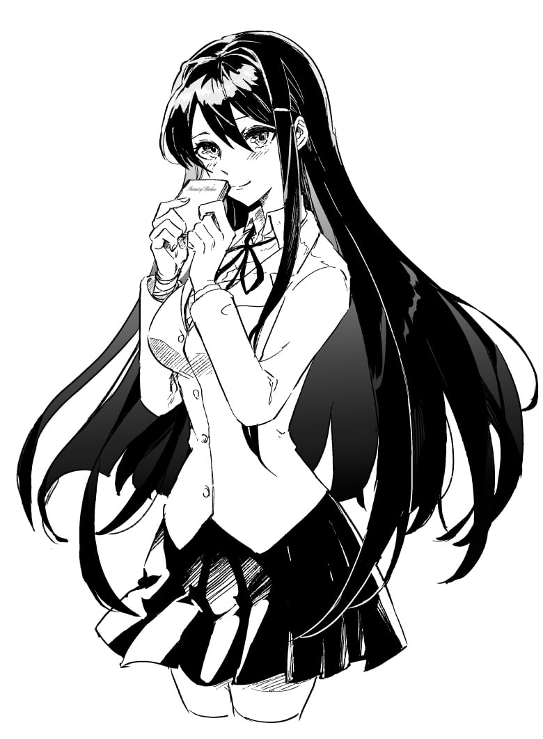 Fuolal's tweet photo. #ddlc #yuri https://t.co/USSAwdIB28