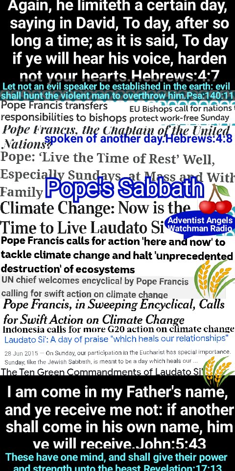 AdventistAngels's tweet photo. United Nations Gives Power To The Chaplain's Ten Green Commandments Rest Day Above The Creator's Original Sabbath and Commands, War With God's Elect! New World Order!

https://t.co/nncoj5PUFC https://t.co/G0W1fiqUfu