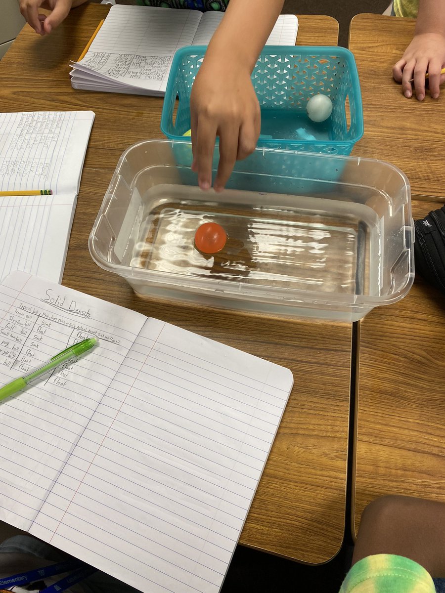 Sink or float??? Just 1 of 3 density labs we are doing this week. Hands on learning at it’s finest. I’m LOVING teaching super safe scientists! Read the room. There is learning going on all around! Limited language required. <a href="/TWEHowl/">Tom Wilson Elementary</a> <a href="/class_roberts/">Kimberly Roberts</a>