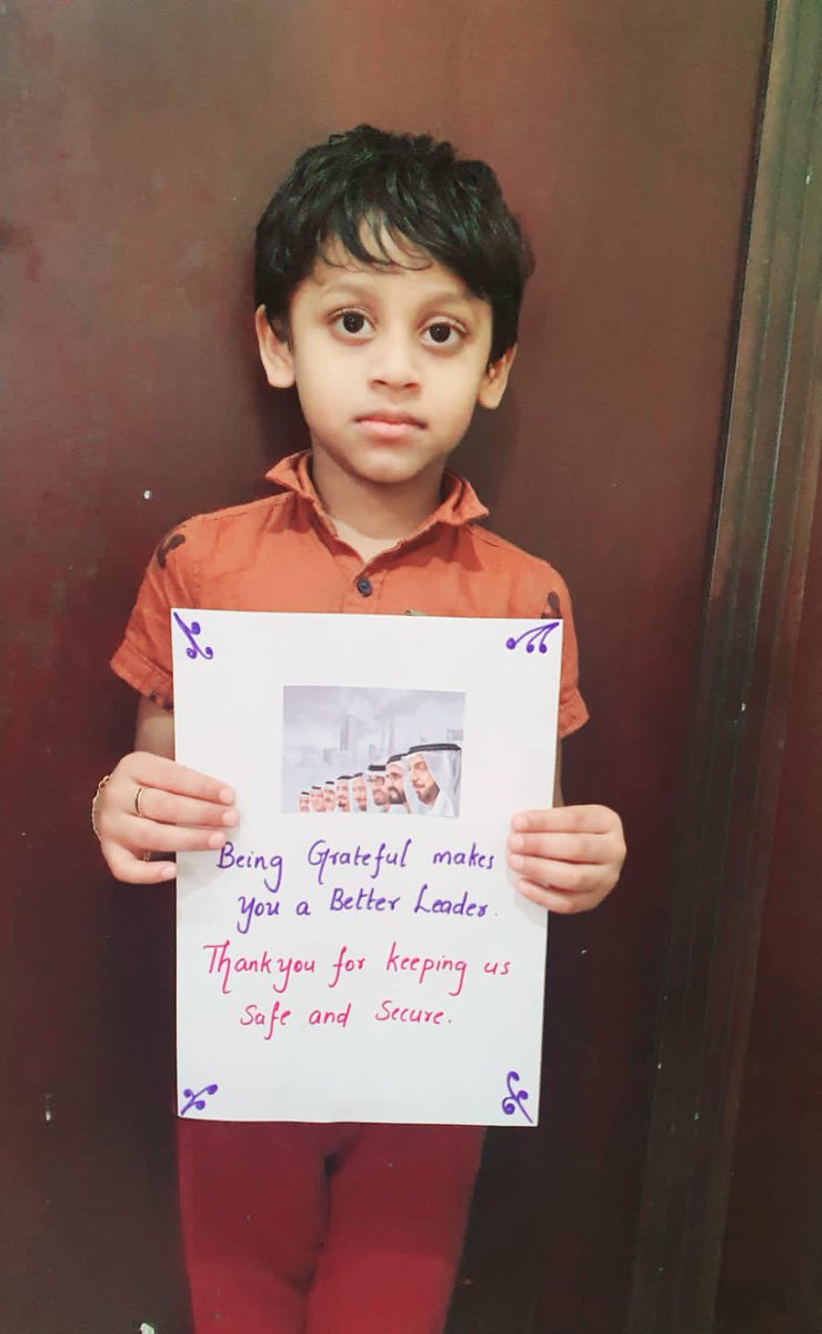 CelineMaryFran1's tweet photo. Gratitude TASK 62: Write a note/create a
poster showing gratitude for UAE Leaders. #StrongSchools #BestSchoolPrize
#T4Edu @AbhilashaTochi
@MMselvaraj5 @ShiningStarSchl
@VikasPota #ADEK 
 @MOEUAEofficial
@ADEK_tweet https://t.co/5hl3XHWNXm