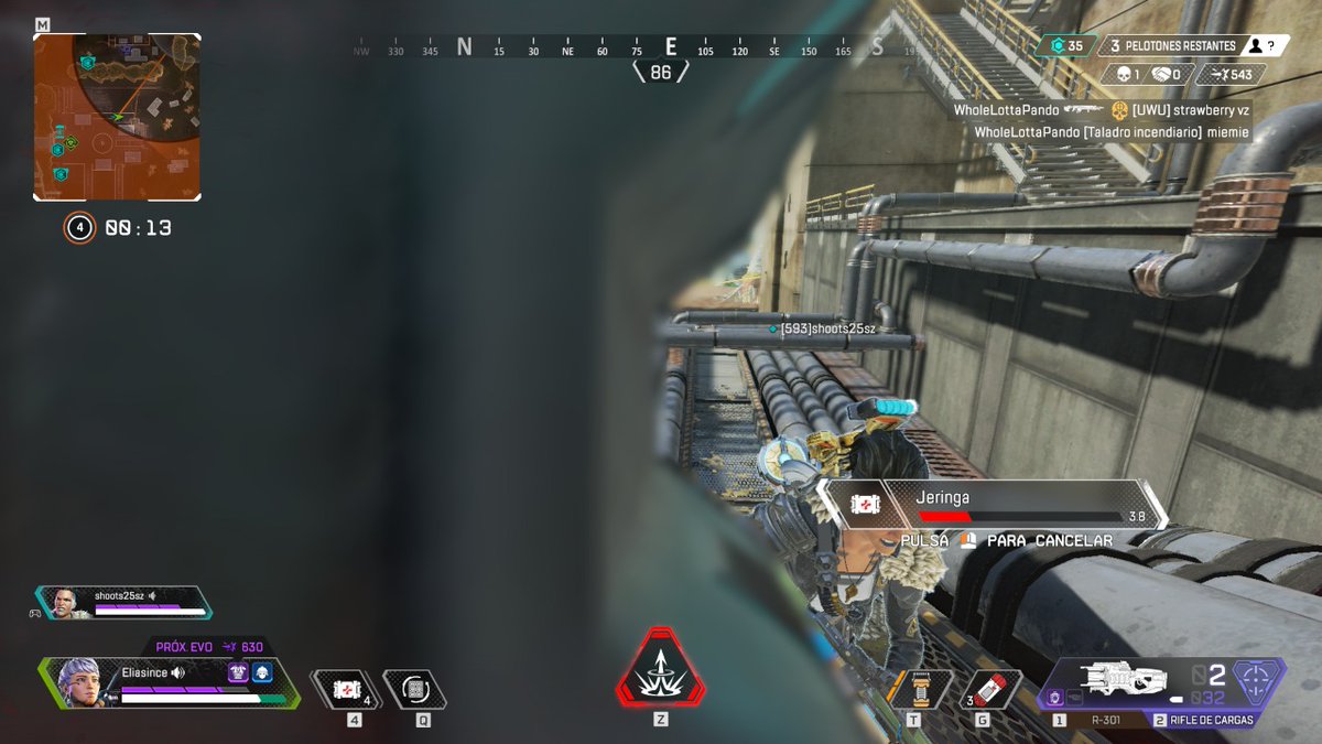 Relias_sv_'s tweet photo. Muy loco este bug en Apex, cuando te intentas curar te sale la pantalla de esta forma, me pasó jugando con la Valkyrie 😅
-
#ApexLegends #ApexBug #Bug #Origin https://t.co/zkjjNGfQ8s