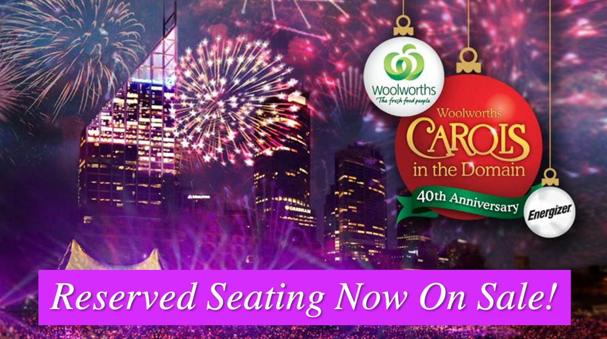 Woolworths Carols In the Domain (@carolsdomain) on Twitter photo Get ready! Tickets now on sale for Woolworths Carols in the Domain on Saturday 17 December at
<a href="/TheDomainSyd/">The Domain, Sydney</a>. Book at <a href="/ticketboothaus/">Ticketbooth</a>. #carolsdomain #Christmas #sydney #sydneyeventshttps://events.ticketbooth.com.au/event/woolworths-carols-in-the-domain-2 Get ready! Tickets now on sale for Woolworths Carols in the Domain on Saturday 17 December at
<a href="/TheDomainSyd/">The Domain, Sydney</a>. Book at <a href="/ticketboothaus/">Ticketbooth</a>. #carolsdomain #Christmas #sydney #sydneyeventshttps://events.ticketbooth.com.au/event/woolworths-carols-in-the-domain-2