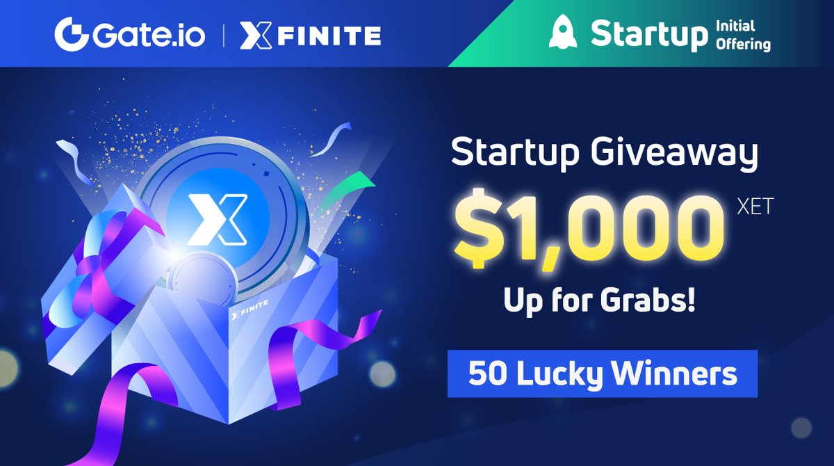 Gate_Launch's tweet photo. 🥳 https://t.co/a1d9vDe5GZ Startup x $XET #Giveaway

🎁 50 Winners, Share $1,000 $XET

✅ RT &amp; Tag 3 friends
✅ Follow @Gateio_Startup &amp; @XfiniteOfficial 
✅ JOIN NOW TO WIN: https://t.co/k38gimncWG

Don't miss #XET #Startup: https://t.co/20DnkXyDHX

#gateiostartup https://t.co/41C9mPN1yW