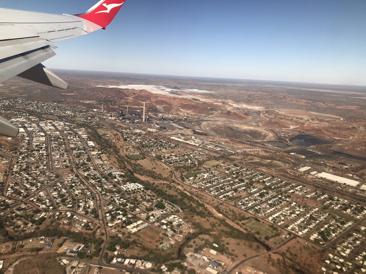 I always take pictures out of the window when I fly to and from Mount Isa. Pretty impressed with this one I took last week!