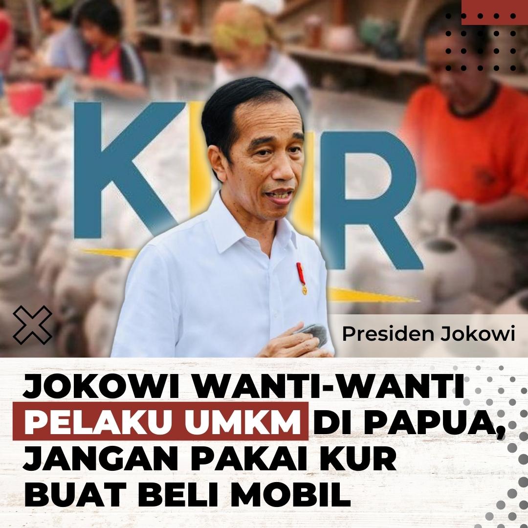 EdwinFitriani's tweet photo. JOKOWI WANTI-WANTI PELAKU UMKM DI PAPUA, JANGAN PAKAI KUR BUAT BELI MOBIL

#HariJadiPolwanRI74 Sadtember Chico Kenta SPBU Haaland
Udah September Dest hobi Pertalite #JKDAY Arsenal
#Nieuws_idn https://t.co/l27sgrvyws