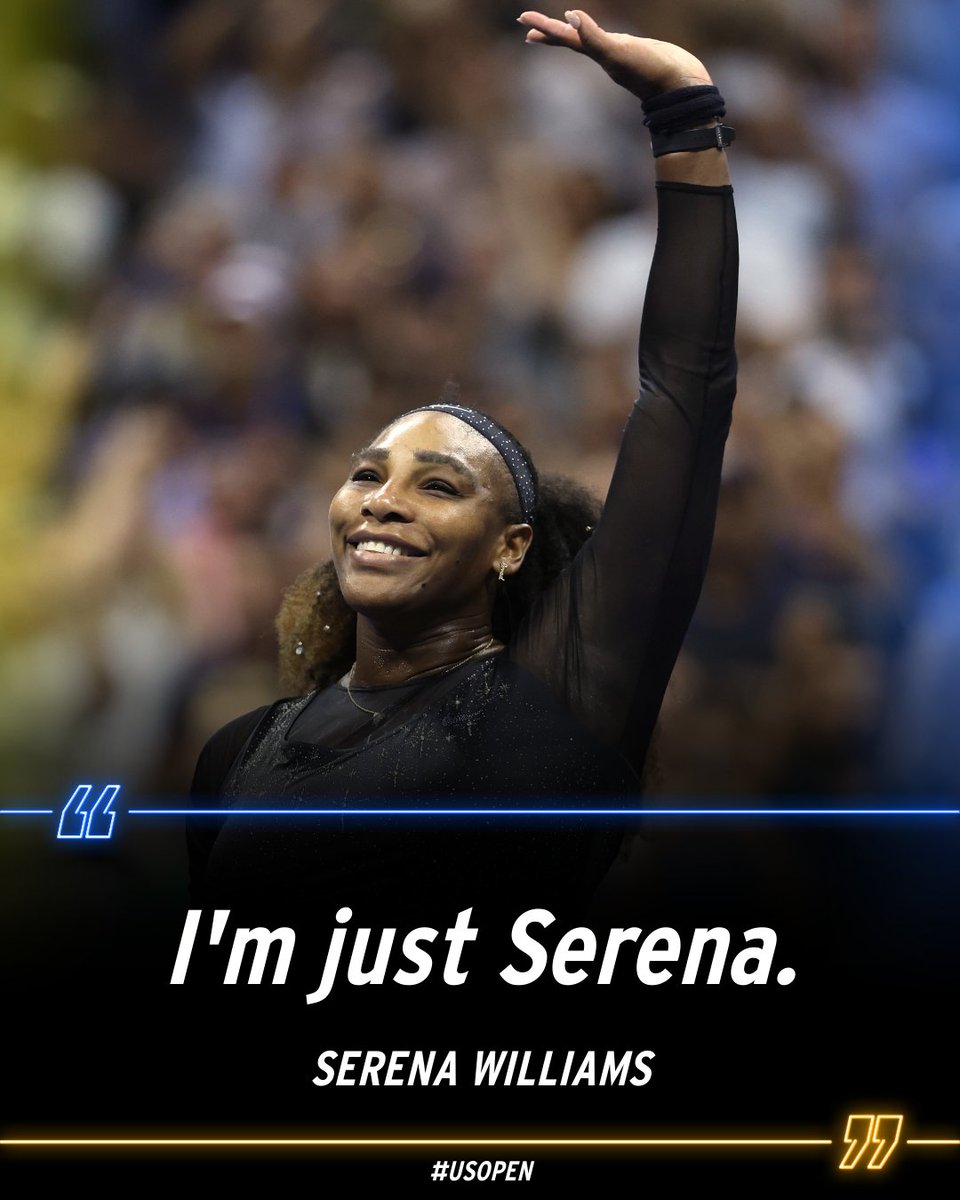usopen's tweet photo. Being #Serena is pretty cool. https://t.co/bvVhsMUZkp