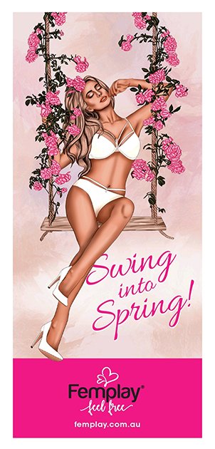 Swing into Spring #femplay #feelfree #spring #spring2022 #swingintospring #australianowned femplay.com.au