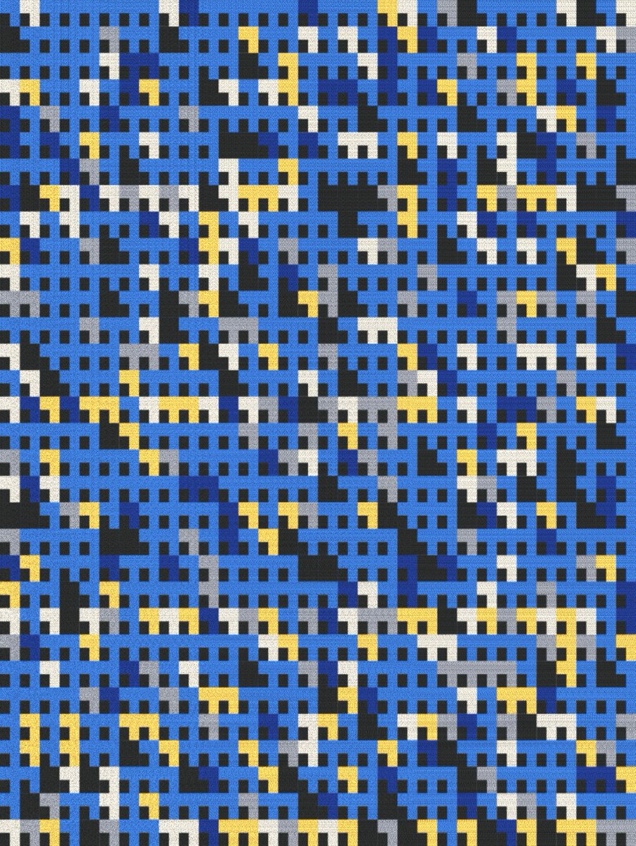 artkrach's tweet photo. 🔵⚪️⚫️🟡 #generativeart #p5js https://t.co/9DjzYxfP5s