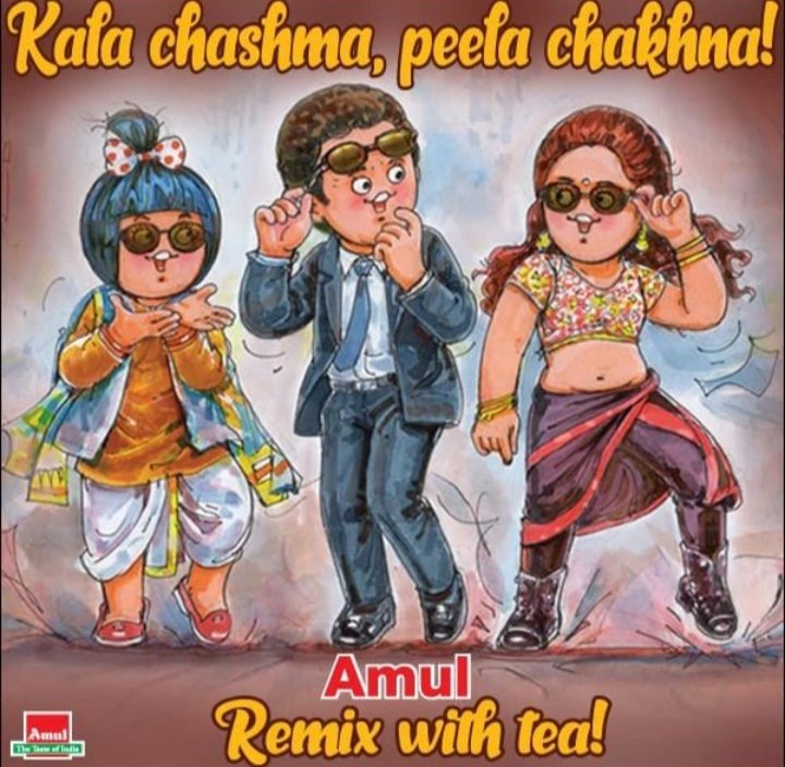 #Amul  Topical: Remixed Bollywood hits goes viral globally!!🧿❤️

#KalaChashma #Trending #SidharthMalhotra #KatrinaKaif 
#amulhappytreats 

@SidMalhotra 
@SidMalhotraNews
