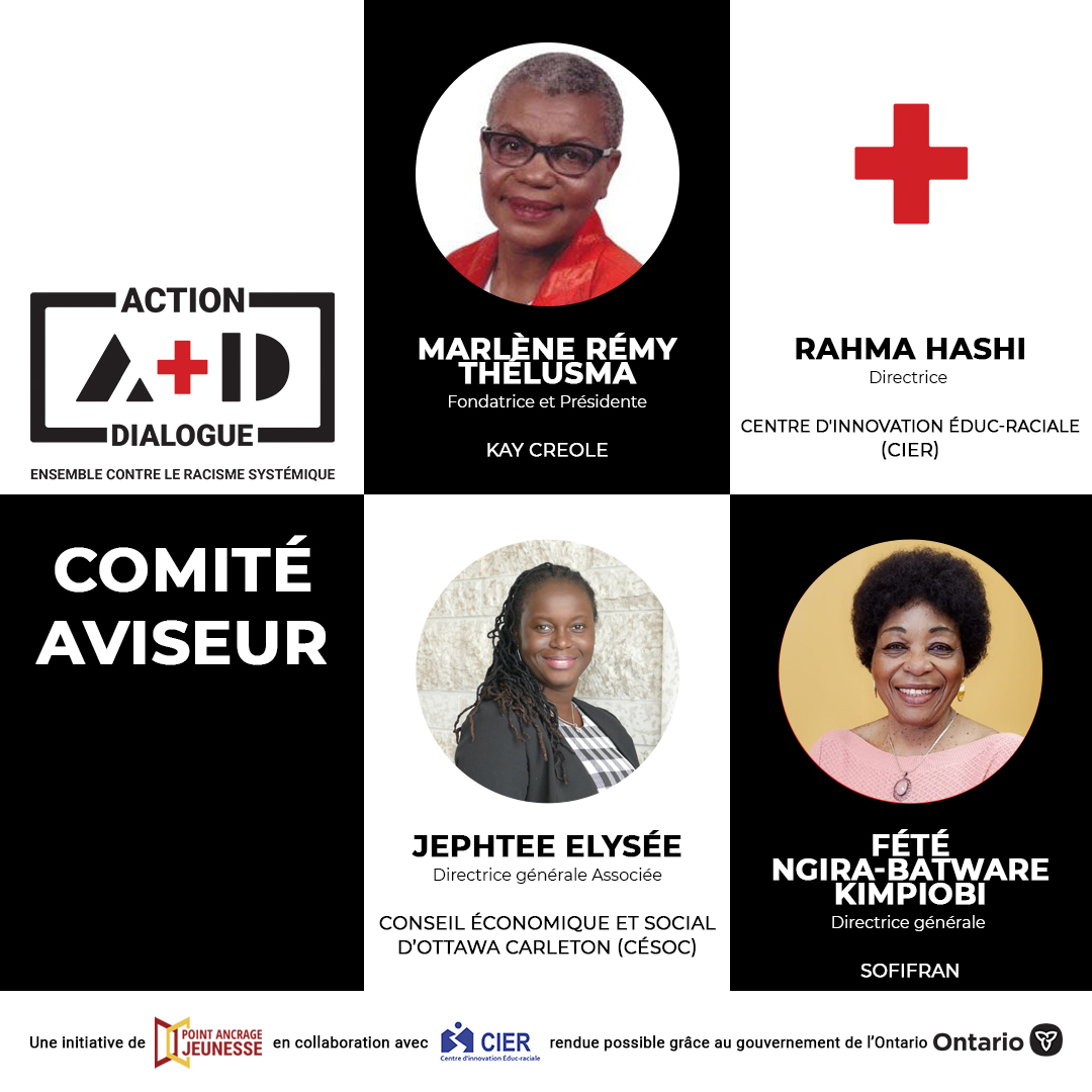 Les piliers de la communauté Afro-descendante Franco-Ontarienne joignent leurs forces contre le racisme envers les Afro-descendant.e.s et sa nature systémique.
#PAJ #ActionplusDialogue #racismesystemique #communautéAfrodescendanteFrancoOntarienne