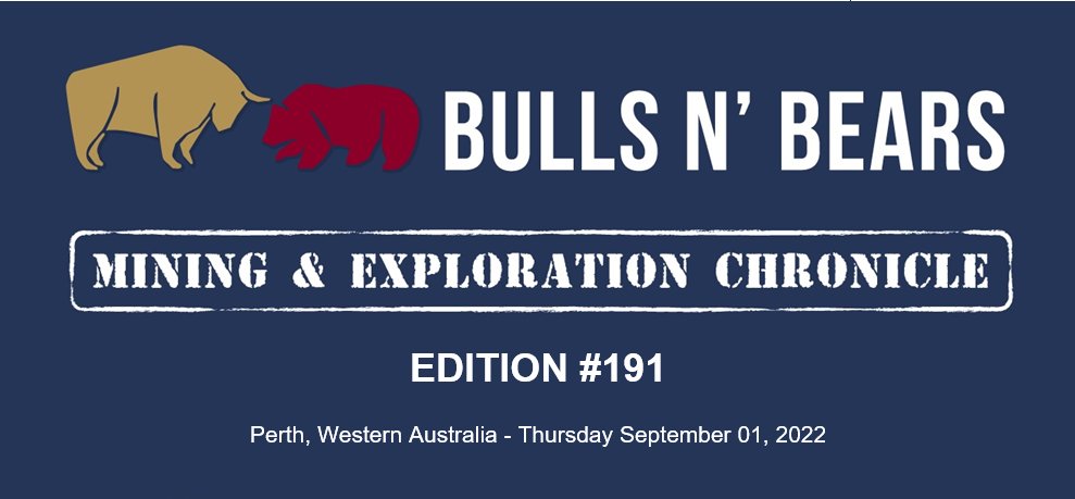 BullsNBearsWA's tweet photo. Bulls N' Bears Chronicle 191 has been unearthed!

Read it here:  https://t.co/7tT63Xg5M0

Subscribe to get it emailed directly to your inbox.

Bulls N' Bears | Public Companies - https://t.co/wSePtRWFqr 

#MiningNews #ASX #BullsNBearsWA #TheWestAustralian #BullsNBearsChronicle https://t.co/zHgkcrdzNF