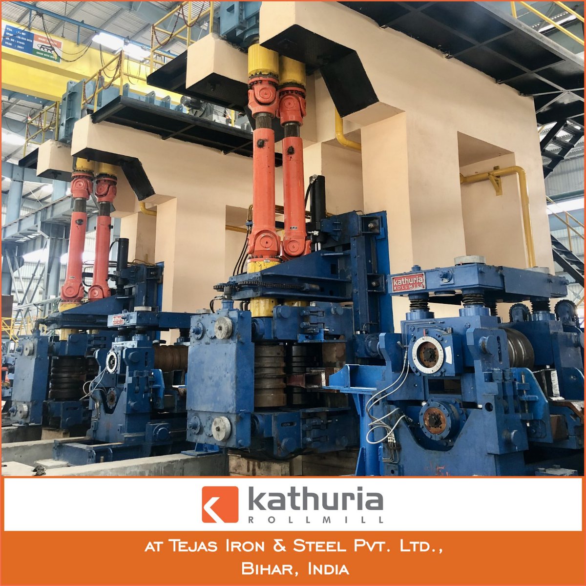 KRollmill's tweet photo. Kathuria Rollmill congratulates Tejas Iron & Steel Pvt. Ltd. on the successful inauguration and commissioning of their state-of-the-art TMT Bar Mill at Patna, Bihar (India).
#Kathuria #rollingmill #TMTrebars #RollingMillManufacturer #Steel #hotrolling #makeinindia https://t.co/VhNC995aGp