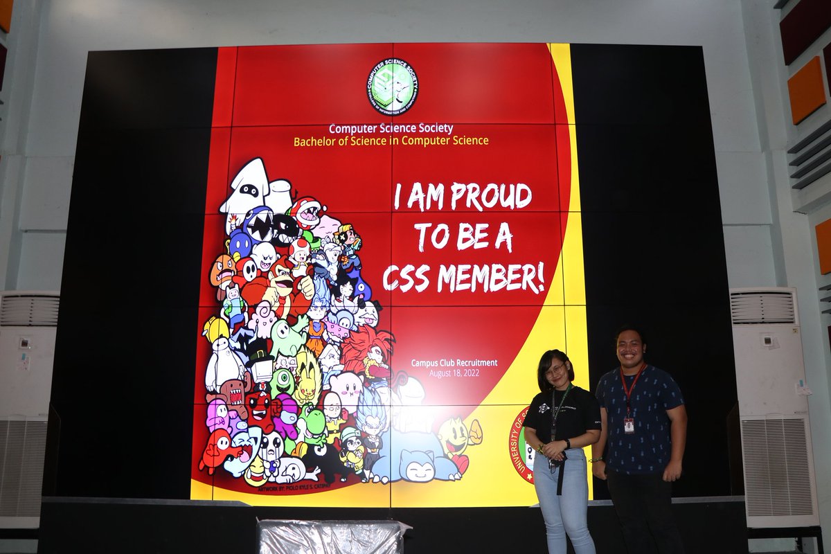 CSS_USeP's tweet photo. We would like to take this opportunity to give thanks to our Graphic Artist and Designer Piolo Kyle Catipay and Justine Riva Unson for designing the backdrop of the said event. https://t.co/QlCXIkLDZM