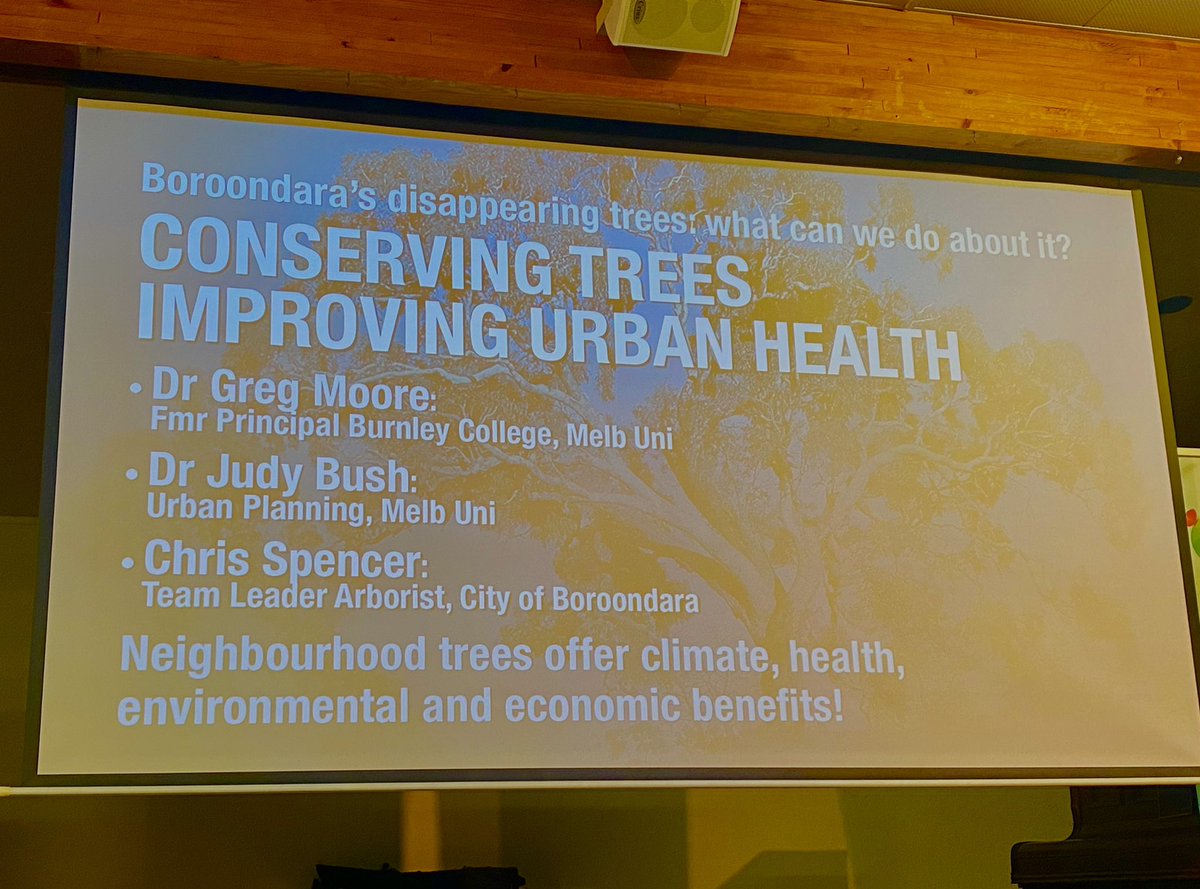 LisaForLynden's tweet photo. Special thank-you to Jan Molley, @LiteFootPrints for hosting capacity attendance event “Conserving Trees Improving Urban Health” with guest presenters Dr Greg Moore, Dr Judy Bush &amp; @Boroondara Senior Arborist Chris Spencer as we work together to protect our tree-scapes. https://t.co/CPUBhezlzd