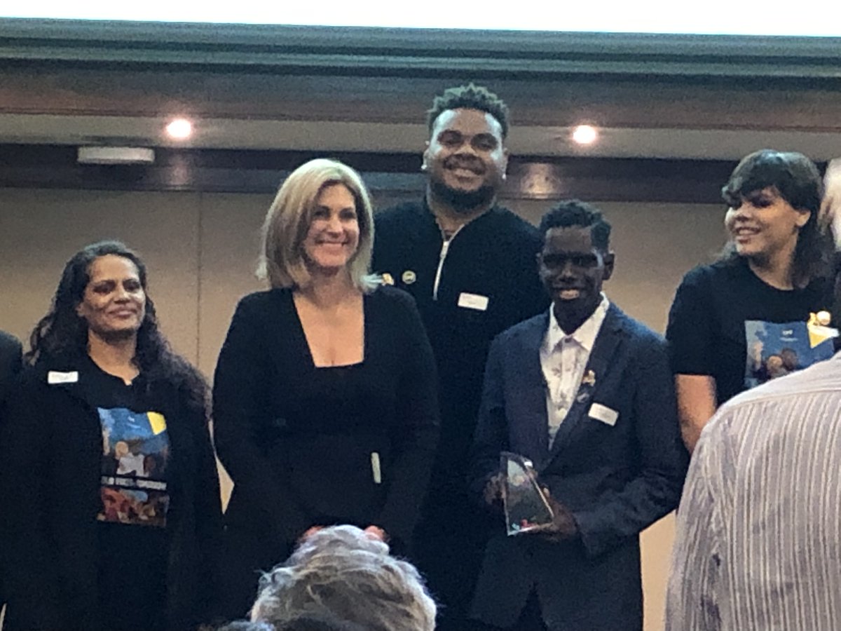 child_week's tweet photo. Katherine Innes, Assistant Commissioner Queensland Police Service. presenting the Youth Participation Award. Winner is: Solid Voices of Tomorrow Project 🎉 #qldchildprotectionweek https://t.co/c0hZr0tCef