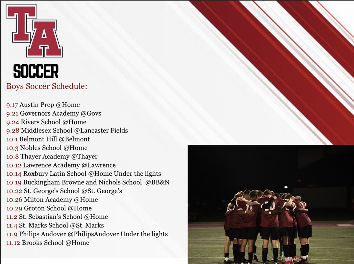 Tabor Academy Boys Varsity Soccer tweet media