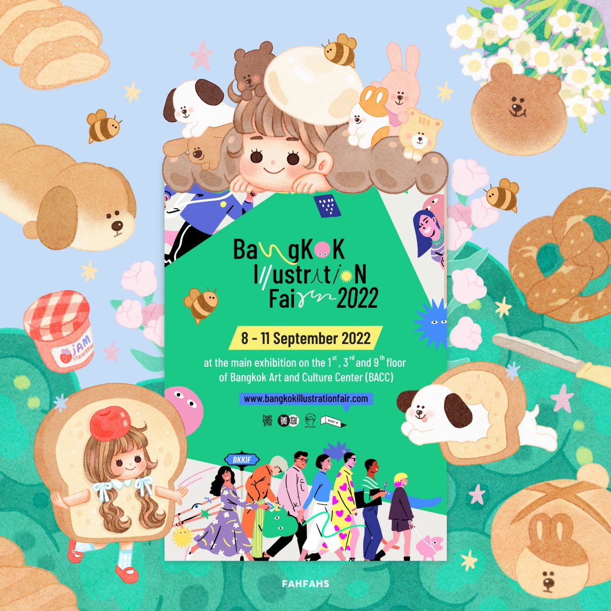 fahfahsnpth's tweet photo. ต้อนรับเดือนกันยาด้วย BUNBUN🍞 collection ขนมปังหอมกรุ่นจากเตาค้าบ ~~~~ 
คอลนี้มีของใหม่น่ารักๆจัดเต็ม
🥐sticker 
🥐 postcard 
🥐 poster
🥐 candle
🥐 keychain
🥐 griptok 
และอีกเพียบ !

#bkkif2022 

รายละเอียด event (ต่อ) 👇🏻 https://t.co/o63VN6ZmGl