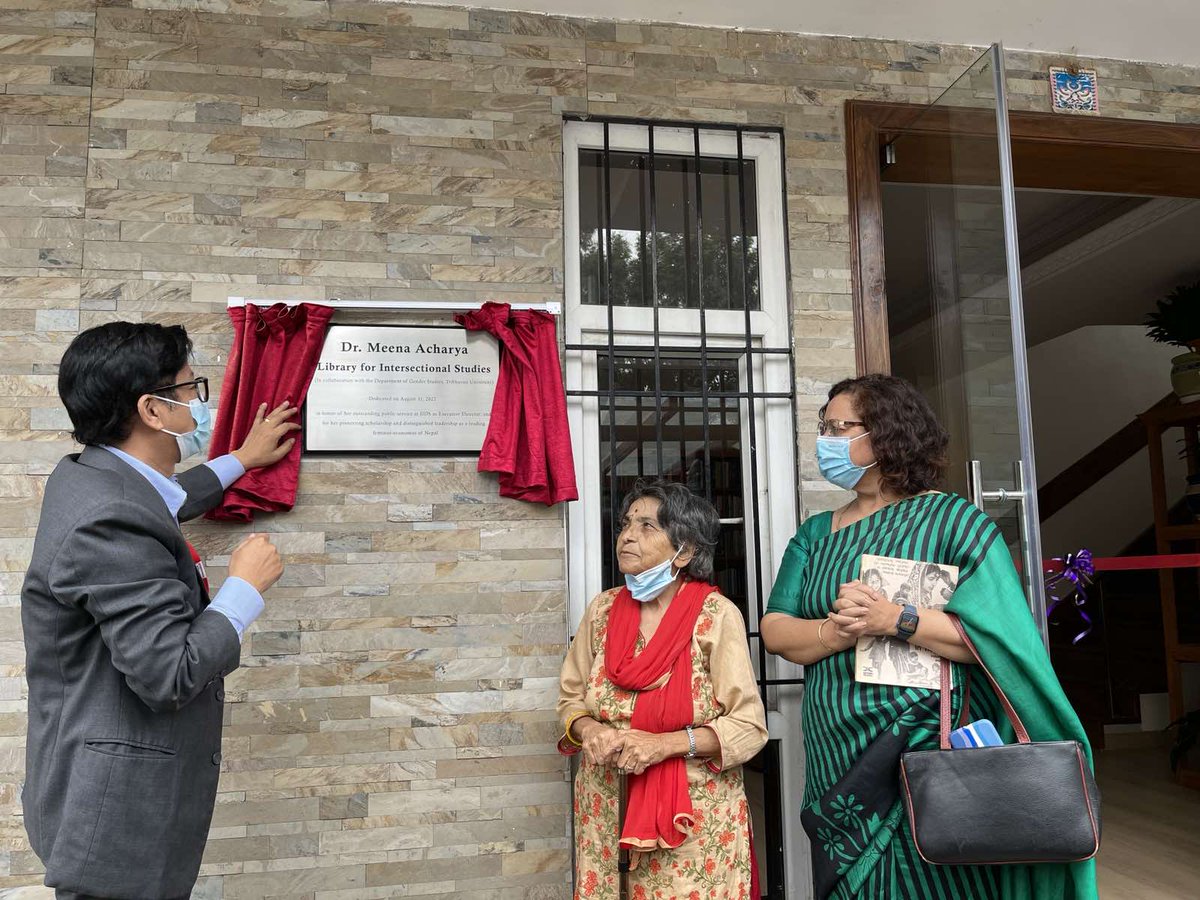 iids1979's tweet photo. *Inauguration of the Dr. Meena Acharya Library for Intersectional Studies*
On National Library Day (31st August 2022), IIDS in collaboration with Tribhuvan University's Department of Gender Studies launched the Library for Intersectional Studies at the IIDS Campus, Mandikhatar. https://t.co/Wg8h0044uc