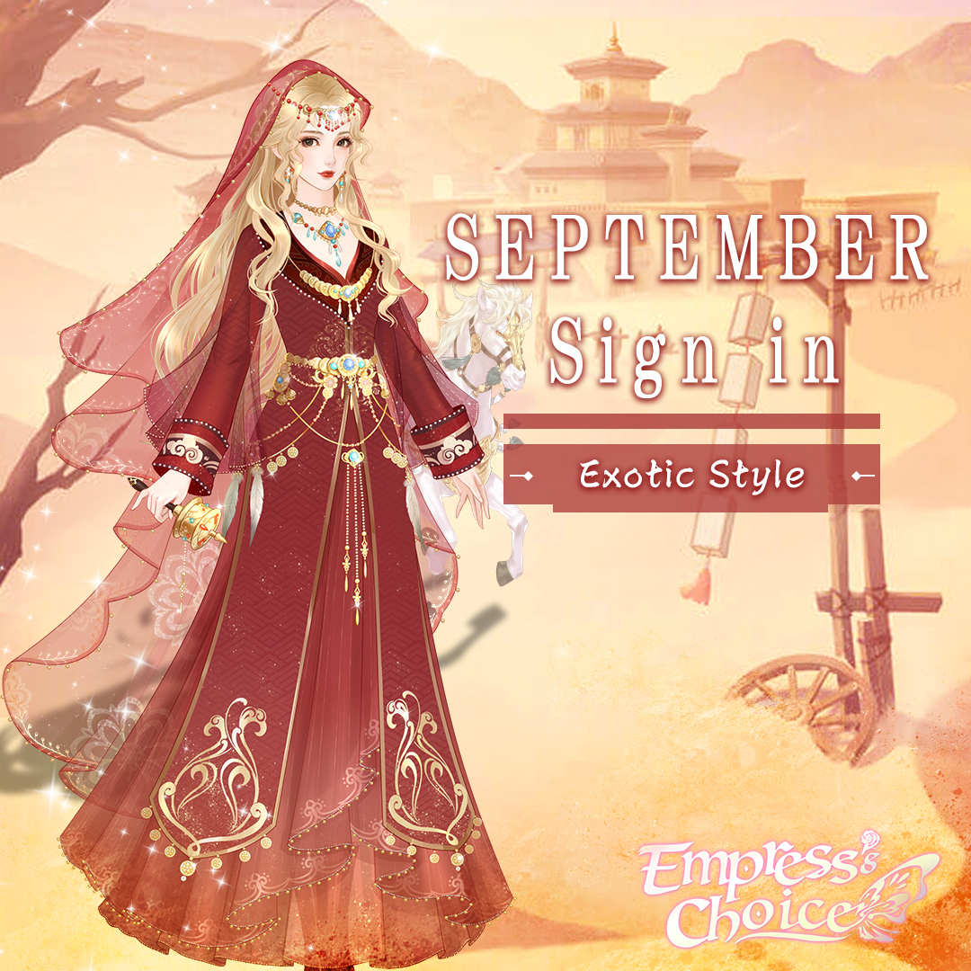 empress_choice's tweet photo. Bow to you, my ladies.

September Exclusive outfit "Princess of Western Liang" awaits you~ Sign in and get it for FREE! What’s on your mind? You can share your thoughts with us~

App Store/Google Play:
https://t.co/1ReQmWzO7j

#empressschoice #dressup #signin #september https://t.co/AE7mBmKKOn