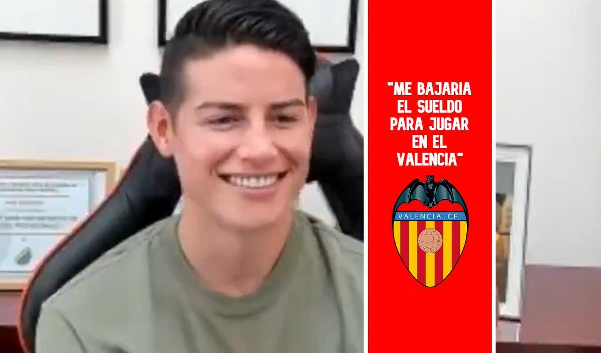 diegoaviba's tweet photo. #ElValencianismoQuiereAJames  que gran equipo formaría el @valenciacf con @jamesdrodriguez vamos con toda… https://t.co/NTnAHVd5Zh
