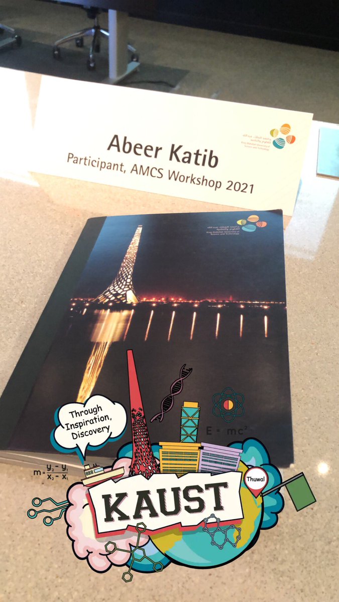 abeerkatib's tweet photo. تمت المشاركة في ورشة العمل المكثفة في مجال الرياضيات التطبيقية والعلوم الحاسوبية في نسختها الأولى2021# لمدة أسبوعين،وكانت تجربة علمية ثرية رائعة بين فصولها ومعاملها واللقاءات المقننةمع نخبة من أعضاء هيئة التدريس والطلاب بها.. فرصة رائعة لجميع المهتمين بالمجال✨✨
#AMCSW 
 #KAUST https://t.co/YIUAgHpTKv