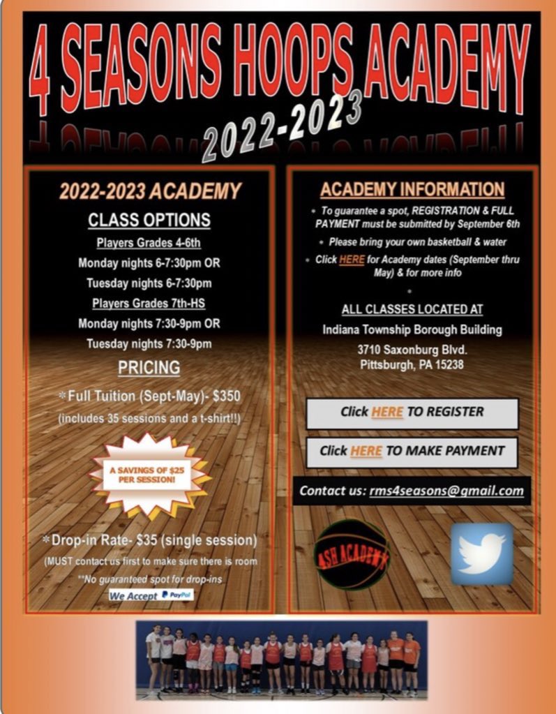 4SeasonsHoops's tweet photo. 🏀🔴⚫️4SH 2022-2023 Academy starts next week! 
We still have a couple spots remaining, contact ASAP if interested‼️

https://t.co/C0B76pcMRG https://t.co/wNbMWOuNyZ