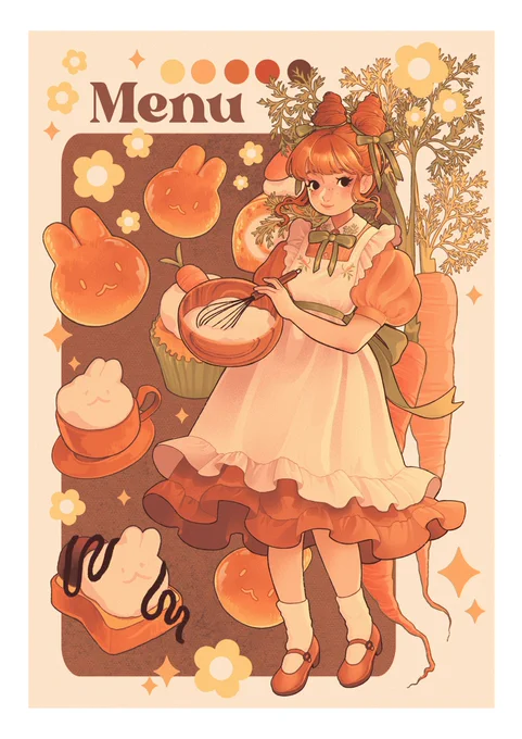 Welcome to the bunny bakery !  what type of carrot cake/bread would you like ??? 