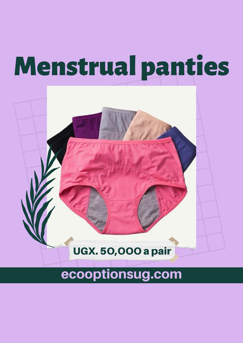 Give our leak proof and comfortable menstrual underwear a try for a better period experience. Stain free and convenient.

#MenstruateDifferent #EcoOptions #menstrualunderwear #menstruation #period #periodcare #menstrualhygiene #sustainability