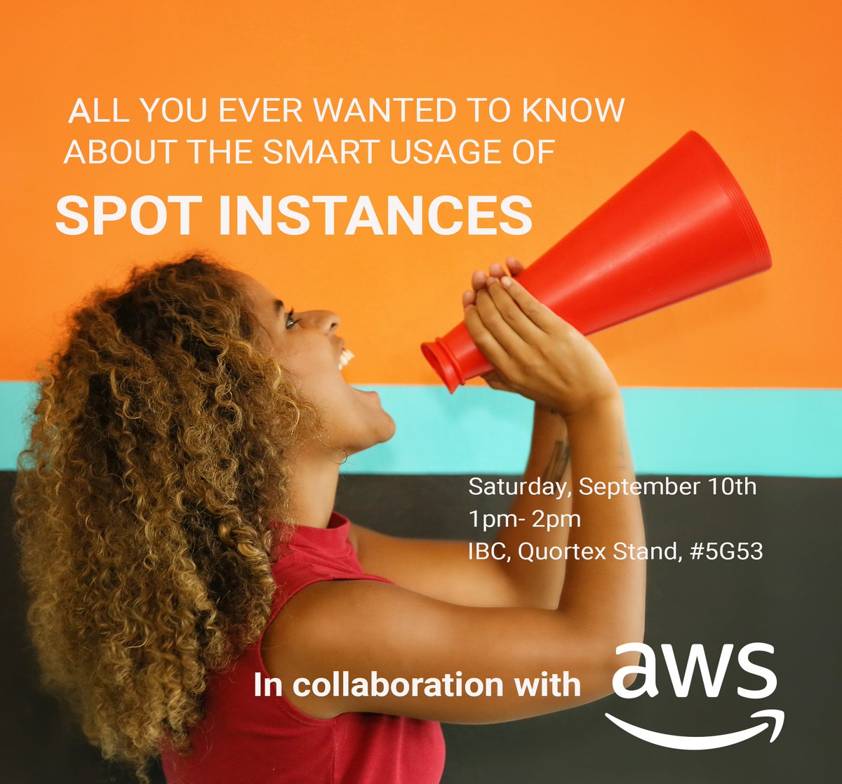 #ibc2022 - Quortex in collaboration with AWS will answer all your questions about the smart usage of spot instances in the Cloud. Register: bit.ly/3RjKm0I
#quortex #synamedia #aws #streaming #LiveStreaming