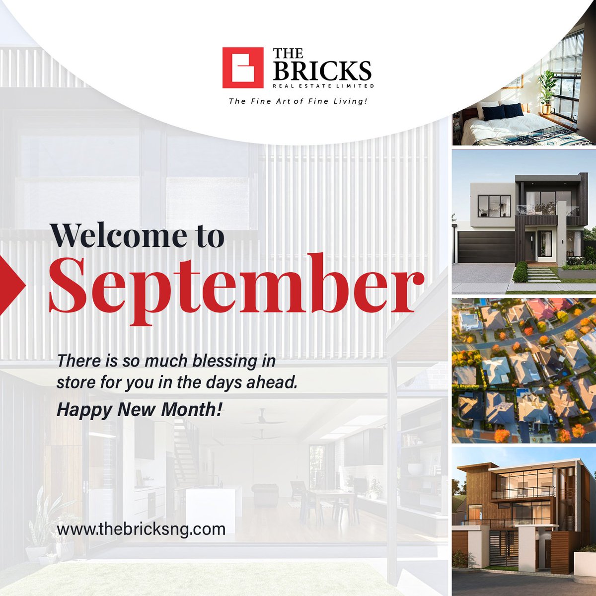 TheBricksEstate's tweet photo. It's September! We're so excited because this month is full of great things for us at The Bricks #RealEstate

Stay tuned to all our handles to get the updates about our projects this month.

We wish you a prosperous month.
Cheers 🥂

#August #newmonth #business #Ad #Crypto #MONEY https://t.co/GOEEOqAKBu
