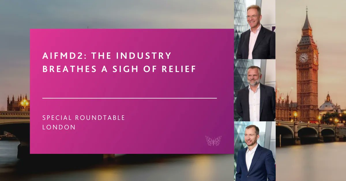 jtcgroup's tweet photo. Industry experts joined members of the JTC Group to discuss the topics and trends impacting financial services in a series of articles following a London roundtable. The first looks at AIFMD2: https://t.co/CL04VNefow #AIFMD2 https://t.co/RTlAGTdNkh