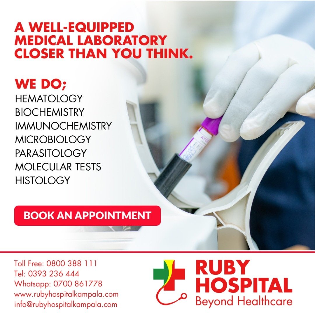 RubyhospitalUg's tweet image. A well equipped laboratory is closer than you think, doing a variety of tests to meet your needs. Book a test today!

#RubyMedicalCenter
#RubyHospital
#BeyondHealthcare
#Labtest