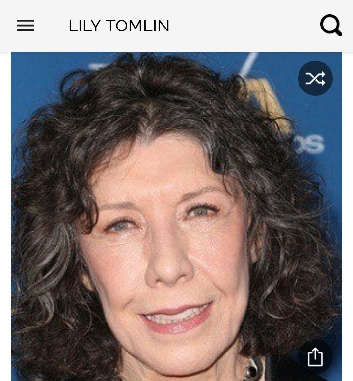 Happy birthday to this great actress.  Happy birthday to Lily Tomlin 