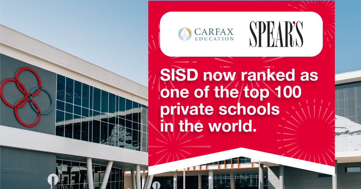 SISD (@swissintl) on Twitter photo A proud milestone for SISD! Ranked as one of the #Top100 private schools in the world by <a href="/CarfaxEducation/">Carfax Education</a>. Only open for 7 yrs, we are delighted our unique education proposition is being recognised. Congratulations, félicitations & Herzliche Glückwünsche to the amazing SISD team. A proud milestone for SISD! Ranked as one of the #Top100 private schools in the world by <a href="/CarfaxEducation/">Carfax Education</a>. Only open for 7 yrs, we are delighted our unique education proposition is being recognised. Congratulations, félicitations & Herzliche Glückwünsche to the amazing SISD team.
