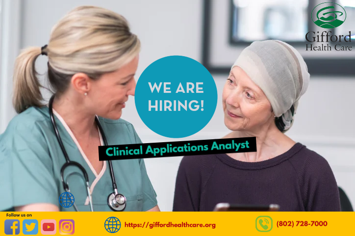 ProHealthJobs2's tweet photo. Gifford Healthcare is Hiring a Clinical Applications Analyst. 
#nursing #clinicalnursing #nurse #healthcare #hospital #jobs #hiring #clinicalapplicationanalyst
Apply Now: https://t.co/fYoQqeTW7t https://t.co/ehkB3JYvg9
