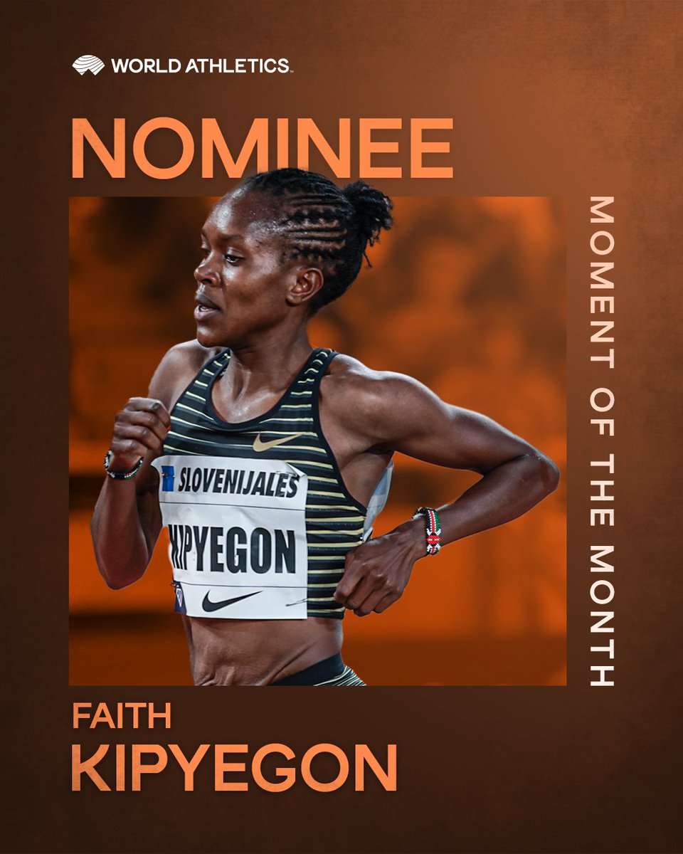 🔄 Retweet to vote for Faith Kipyegon's 🇰🇪 world-leading 3:50.37 1500m victory at @MeetingHerculis, the second fastest time in history.