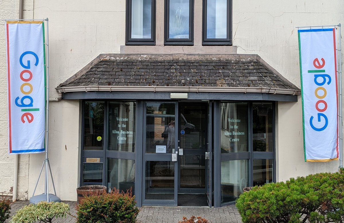 CeterisScotland's tweet photo. Last month we had some  guests in the Alloa Business Centre as Google visited to provide training and even some 1-on-1 mentoring sessions! This event was very well received and attended, with all of the mentoring slots filled 🎉. https://t.co/vLxwm5iUJ1