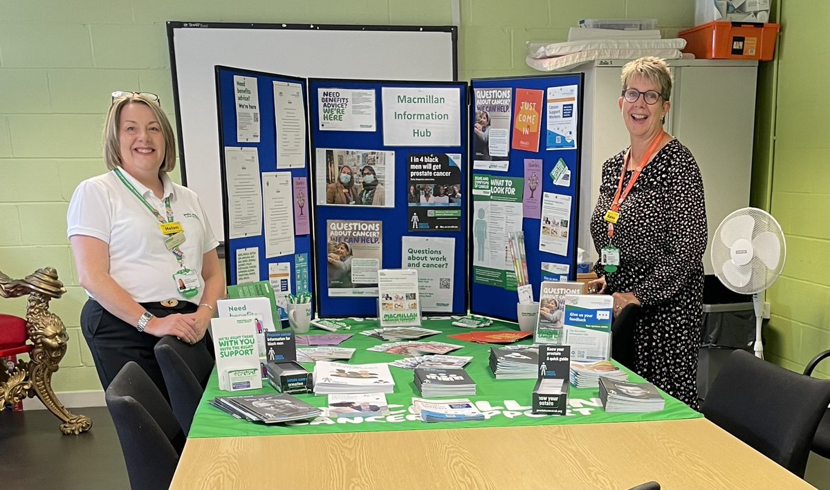 Visit <a href="/Redwellcentre/">The Redwell Centre home of Together in Matson</a> today and meet <a href="/helenhlhicks/">Helen Hicks</a> from The Macmillan Information Hub and <a href="/KarenCollyer5/">Karen Collyer</a> Prostate Cancer Support Worker to find out more about the signs and symptoms of Prostate Cancer and the support available <a href="/PadillaRaymond5/">Raymond Padilla</a> <a href="/GlosCancerServ1/">@GlosCancerServices 💙</a> <a href="/gloshospitals/">Gloucestershire Hospitals NHS Foundation Trust</a>