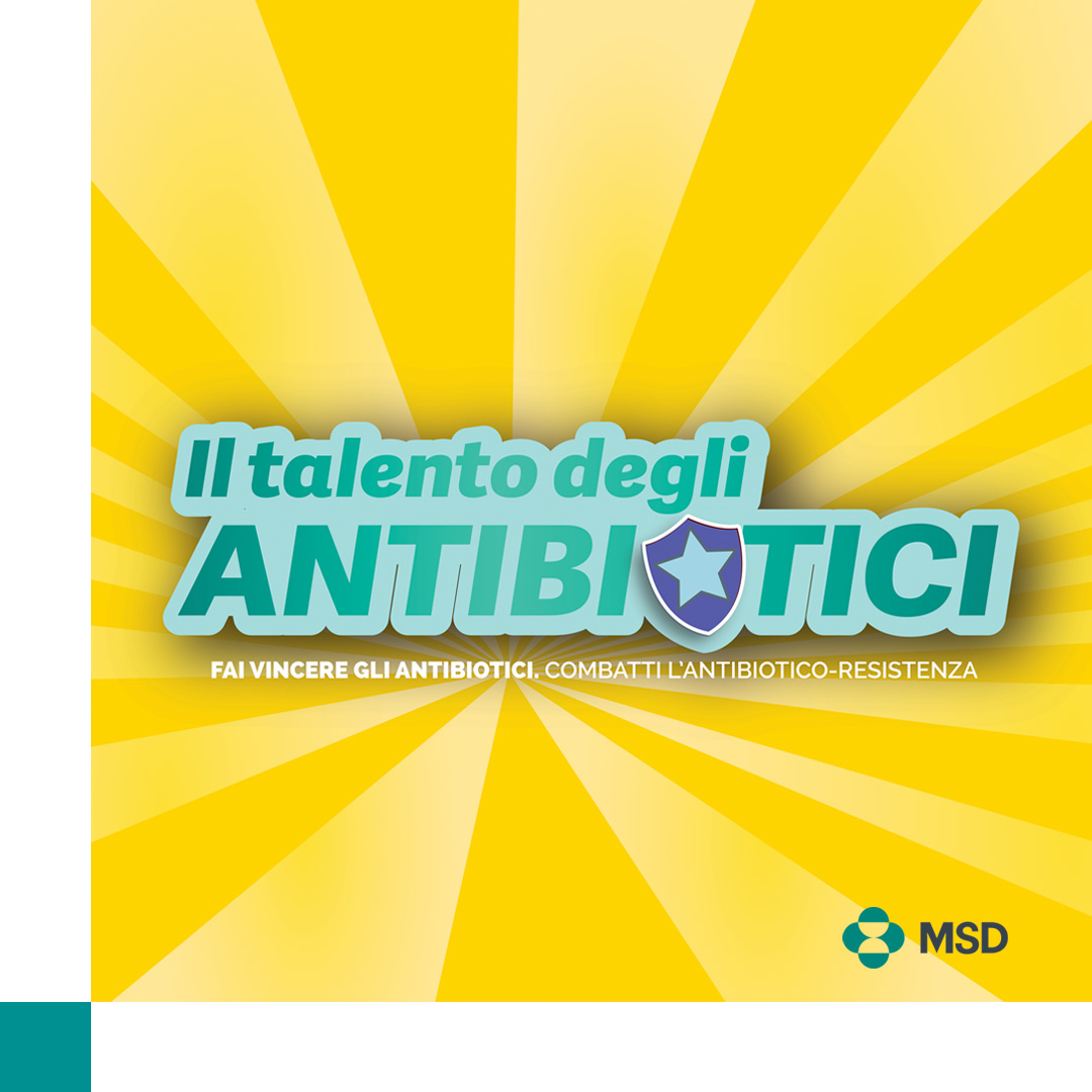 msdsalute's tweet photo. Parte la campagna “Il Talento degli Antibiotici – Fai vincere gli antibiotici, combatti l’Antibiotico-resistenza” ! 
#MSD
#IlTalentoDegliAntibiotici 
#AMR https://t.co/jaYztTwlI1