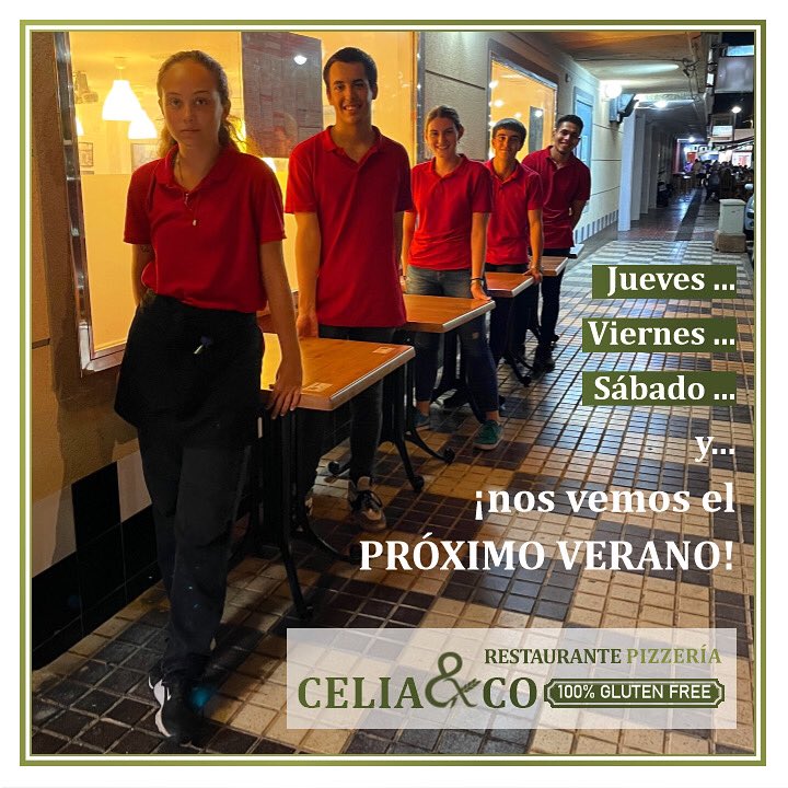 CeliayCo_'s tweet photo. ⏳Entramos en la recta final del #verano2022 pero la #buenanoticia es que aún tienes 3 días para venir a despedirte

#singluten #glutenfree #movimientoceliaco #viajarsingluten #vivirsingluten #restaurantesingluten #restaurantesinglutenlamanga #pizzeriasingluten #cocinasingluten https://t.co/8pp4fJIIlp