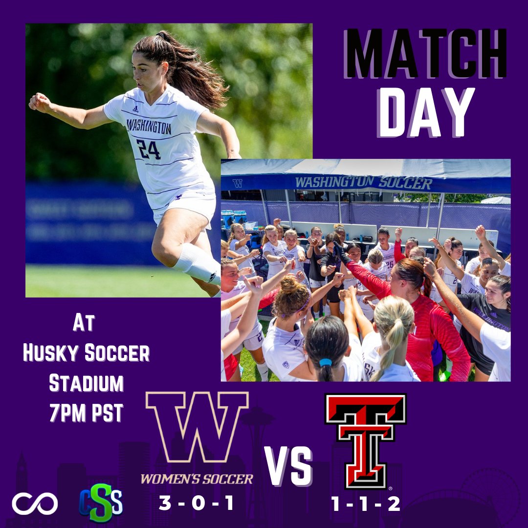 CirclingSports's tweet photo. IT'S @UW_WSoccer MATCHDAY! The Huskies welcome @TexasTechSoccer to town for a non-conference matchup!
#GoHuskies #WOOF #PurpleReign #NCAASoccer #DoHardThings #WreckEm #TexasTechSoccer #HuskySoccer #UWWSoccer #WashingtonSoccer https://t.co/VIq0yAb1hl