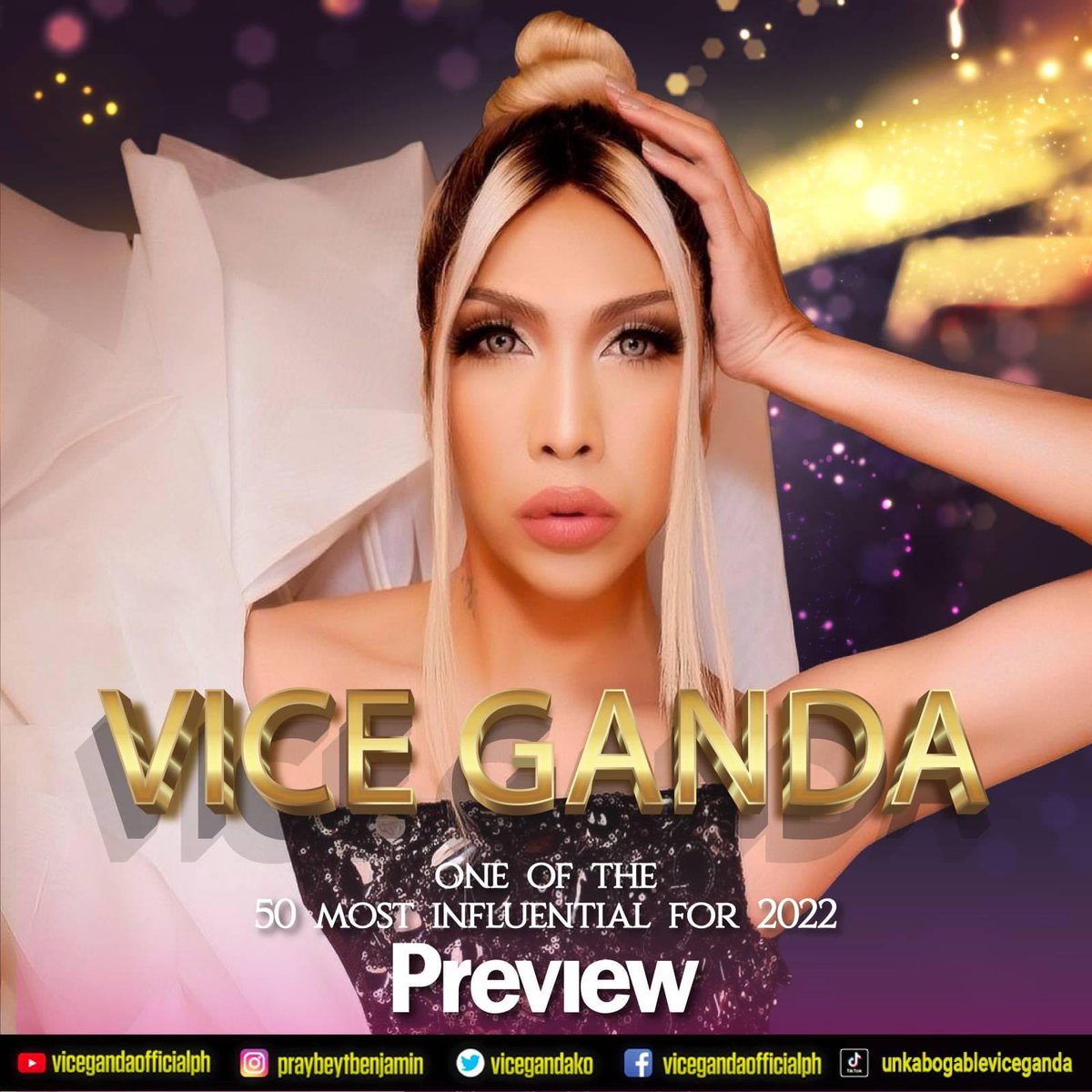 teamvicePH's tweet photo. TO THE UNKABOGABLE ADVOCATE OF THE LGBTQUIA+ COMMUNITY...

CONGRATULATIONS, VICE GANDA!

ONE OF PREVIEW'S 50 MOST INFLUENTIAL FOR 2022 https://t.co/LGYbc4dypQ