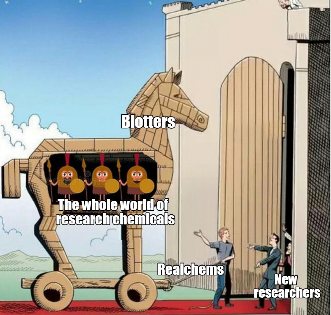 realchemsnl's tweet photo. For the Realchems team, blotters are the definition of first love😍They are like your childhood crush. You can forget about them for years, but even one glance is enough to let your heart burn again. https://t.co/s9dIXfFKrH