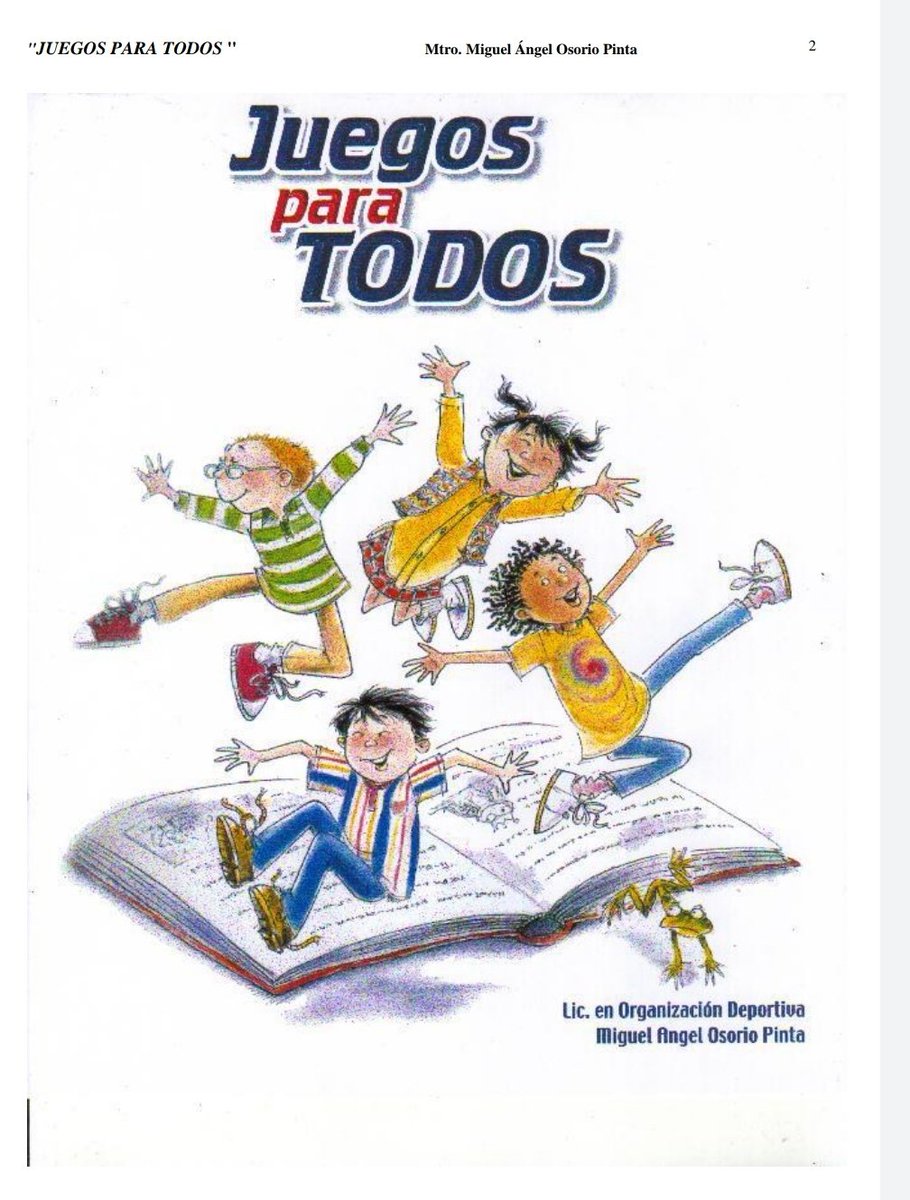 EFisicaIntegral's tweet photo. RECURSO📂: 'Juegos para todos' es un documento donde se pueden encontrar un total de 482 dinámicas lúdicas para aplicar en nuestras clases de Educación Física 🏀⭕
https://t.co/2tW5xkulMG https://t.co/JyZ7kVDD9W