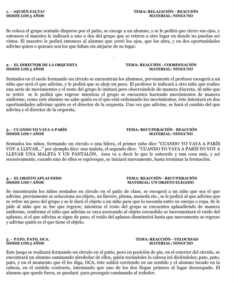 EFisicaIntegral's tweet photo. RECURSO📂: 'Juegos para todos' es un documento donde se pueden encontrar un total de 482 dinámicas lúdicas para aplicar en nuestras clases de Educación Física 🏀⭕
https://t.co/2tW5xkulMG https://t.co/JyZ7kVDD9W